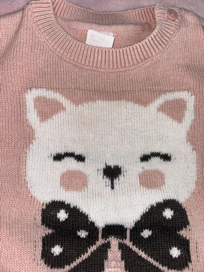 Pull chat bébé - photo numéro 2