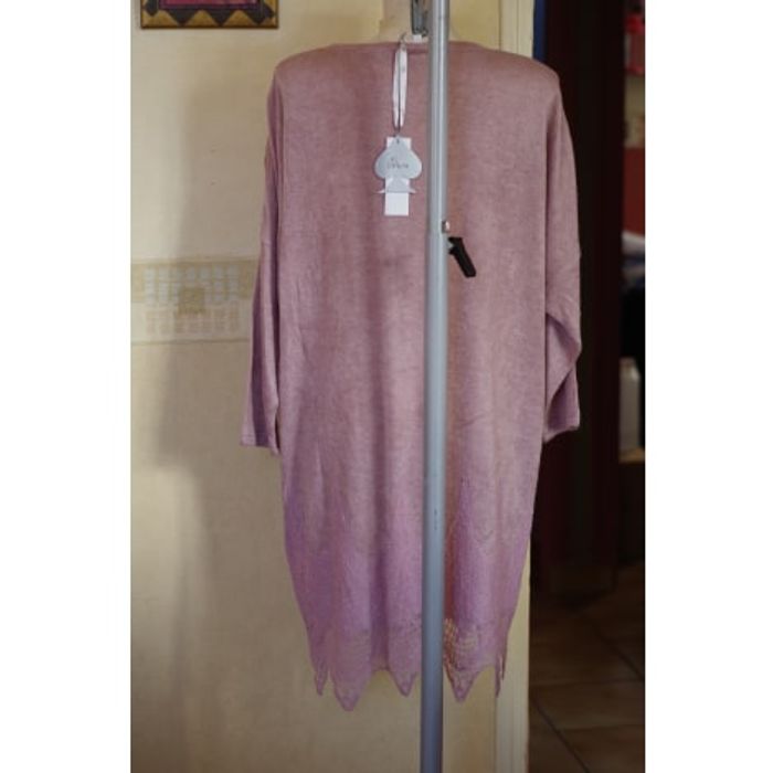 As by Strena - Robe laine et dentelle Taille 40 - photo numéro 4