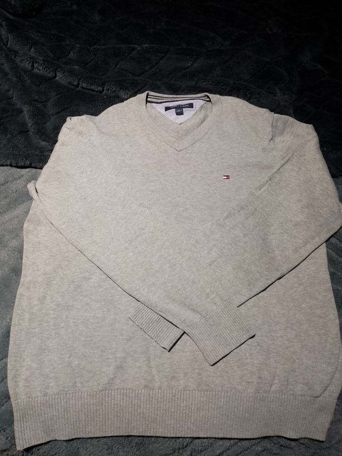 Pull gris Tommy Hilfiger taille M