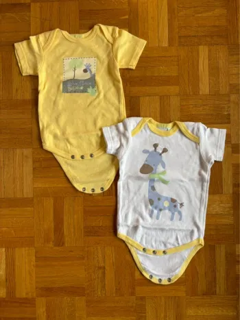 Lot de 2 bodies 6 mois neufs