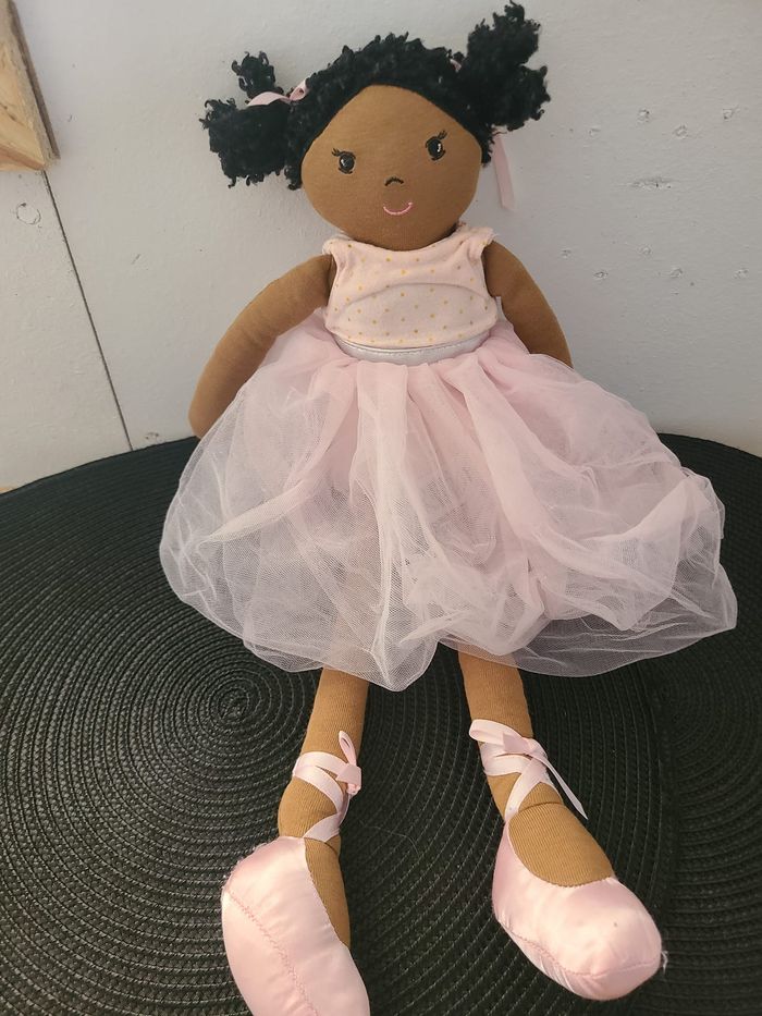 M&S  Poupée en chiffon noire Ballerine M&S