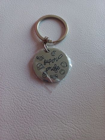 Porte clés remerciements Prof neuf