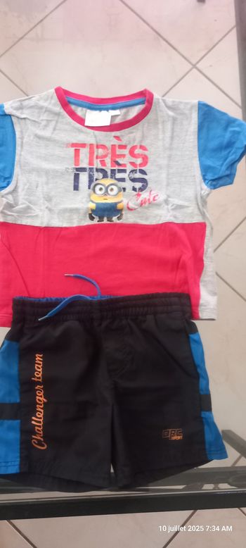 1 Tee-shirt mignon +1 short orchestra