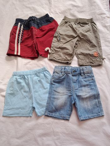 Lot de 4 shorts 6 mois