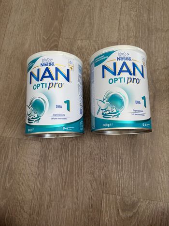 Lot 2 boîtes lait NAN optipro 1er âge 