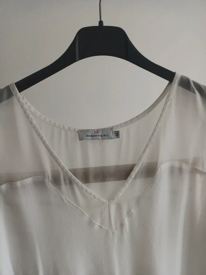 Blouse blanche Jacqueline Riu taille 40 - photo numéro 2