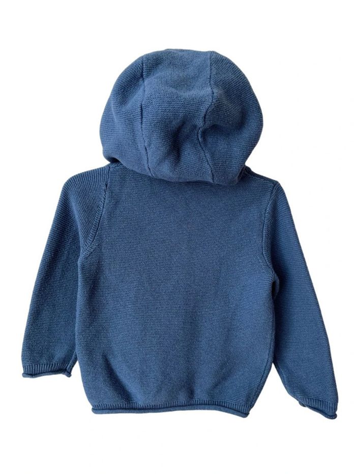 Gilet coton bleu à capuche - Lupilu 62/68cm (2-6mois) - photo numéro 3