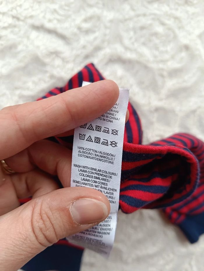 Pantalon sarouel legging rayé Garçon 3/6 mois Early days 100% coton - photo numéro 7