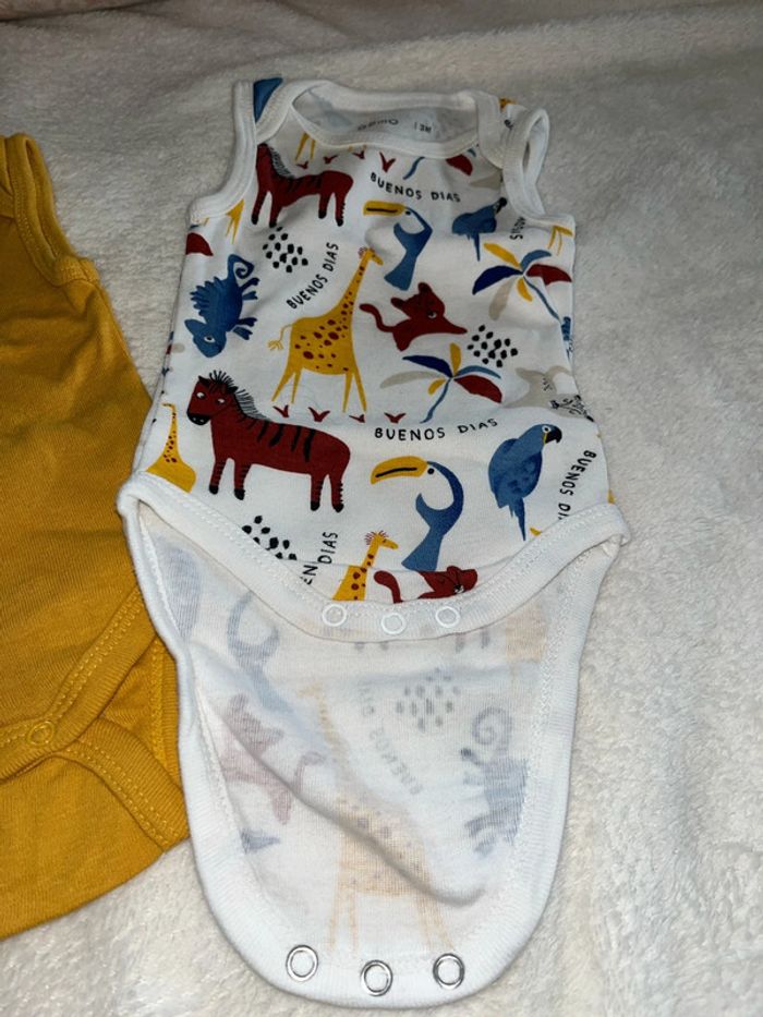 Lot de 2 bodys marcel 3 mois - photo numéro 3