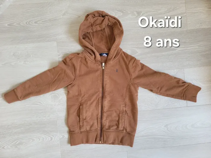 Veste zippée Okaïdi 8 ans