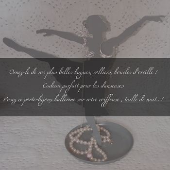 Porte bijoux danseuse gris