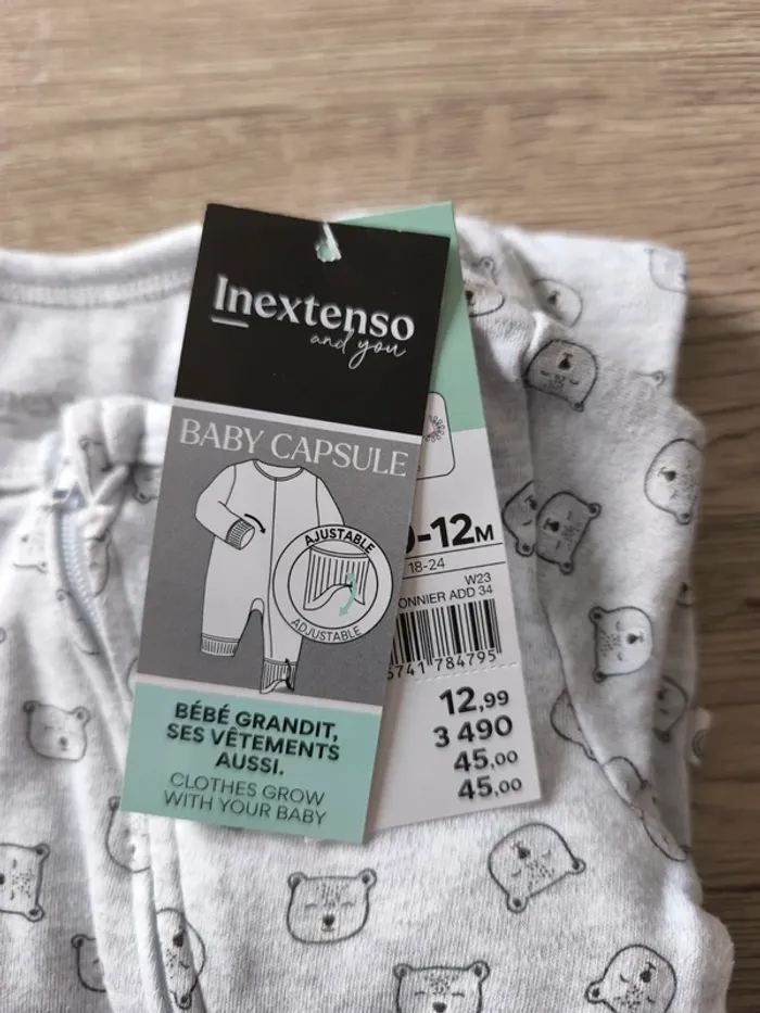 Pyjama évolutif une pièce et fermeture éclair - photo numéro 2