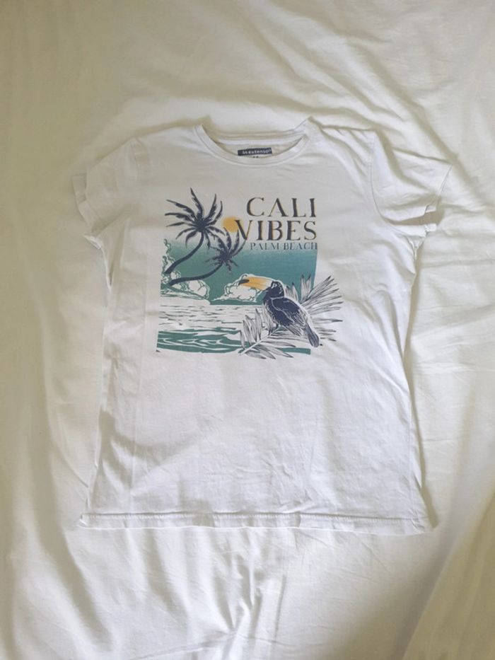 Tee-shirt fille blanc taille 14 ans