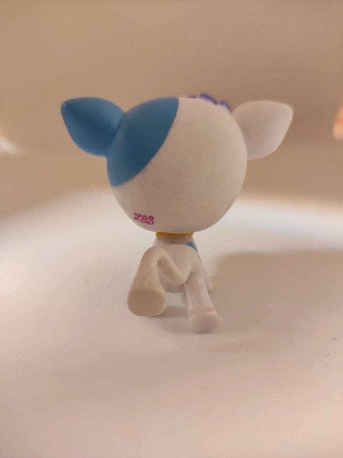 Littlest Petshop LPS 3225 vache cow vaca white blue bleu #geektradelpsvache - photo numéro 4