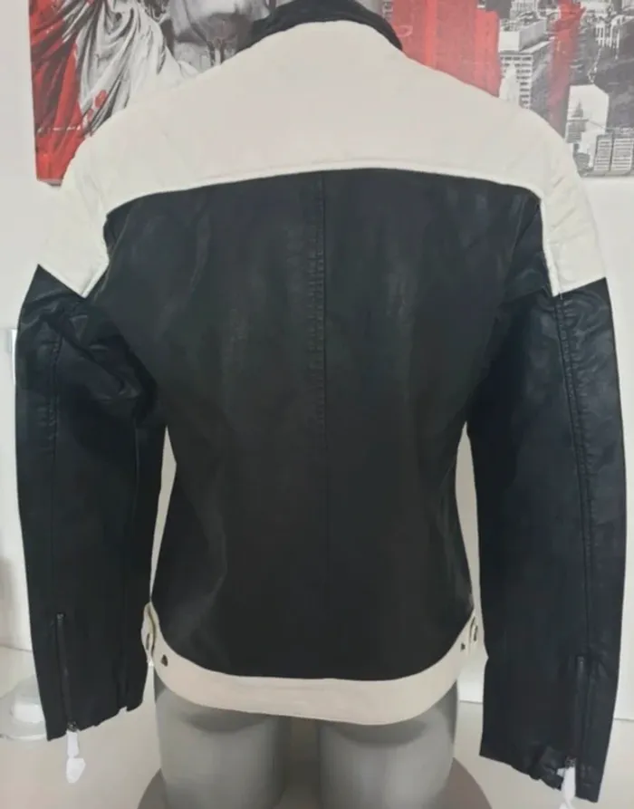 Blouson perfecto noir Taille M - photo numéro 4
