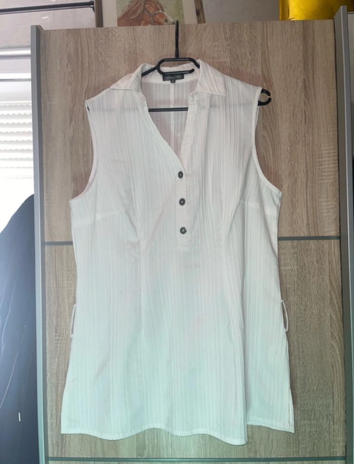 Robe été blanche - taille 46 - Clara Vitti - photo numéro 2