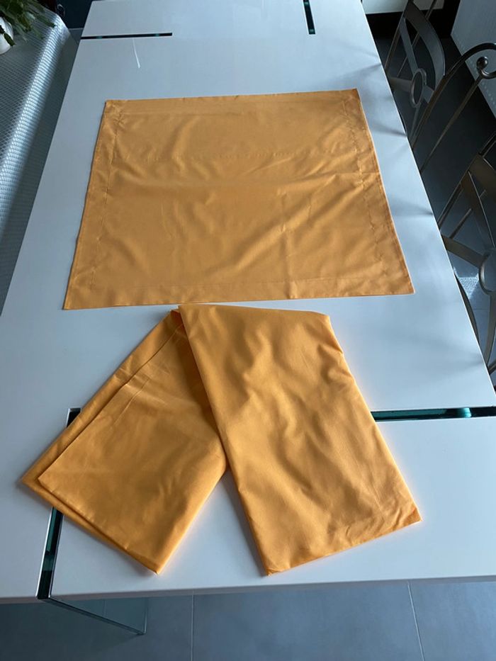 Drap housse et grande taie d’oreiller lit simple - photo numéro 3