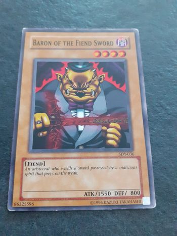 Carte Yu-Gi-Oh ! Baron or the Fiend Sword SDY-036