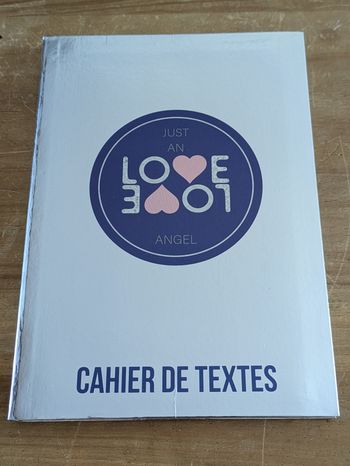 Cahier de texte neuf fille love love 15,5x21,5 cm