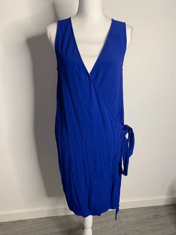 Robe drapée bleue Cop Copine T40