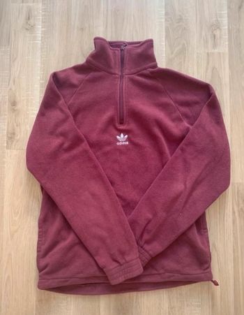 Pull bordeaux polaire Adidas
