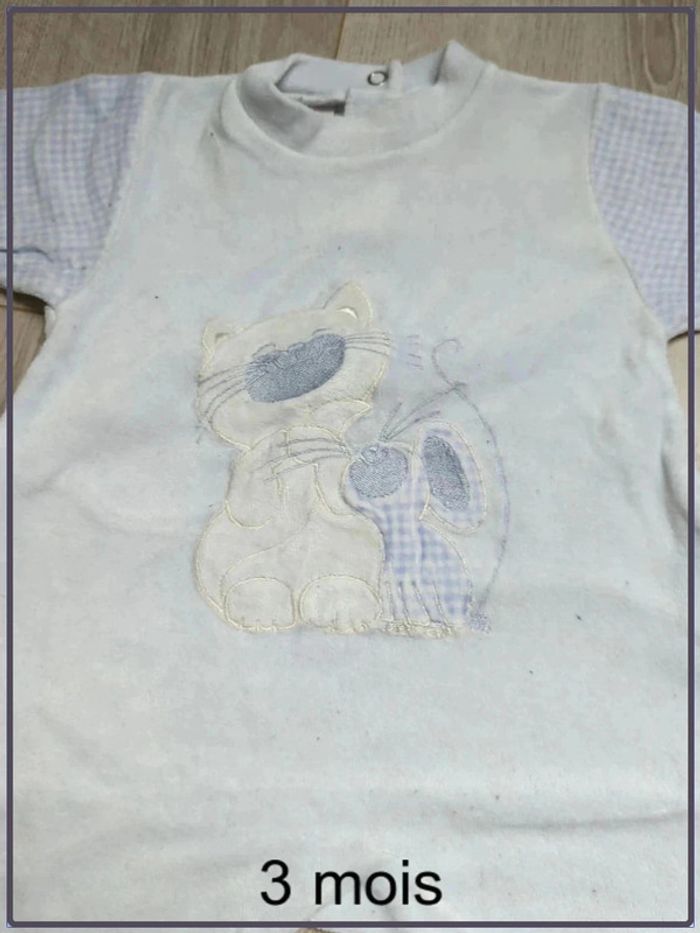 Pyjama velours 3 mois - photo numéro 2