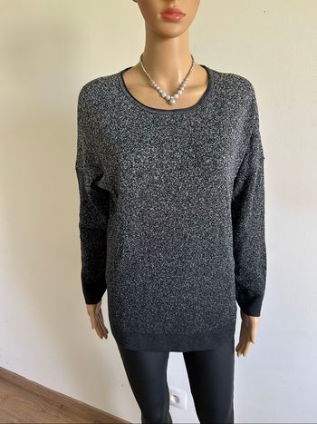 Pull noir et argenté pailleté Only taille L jamais porté