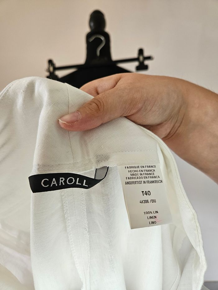 Pantalon lin - Caroll - Taille 40 - photo numéro 3