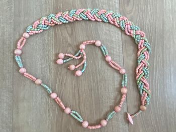 Ceinture perle en bois