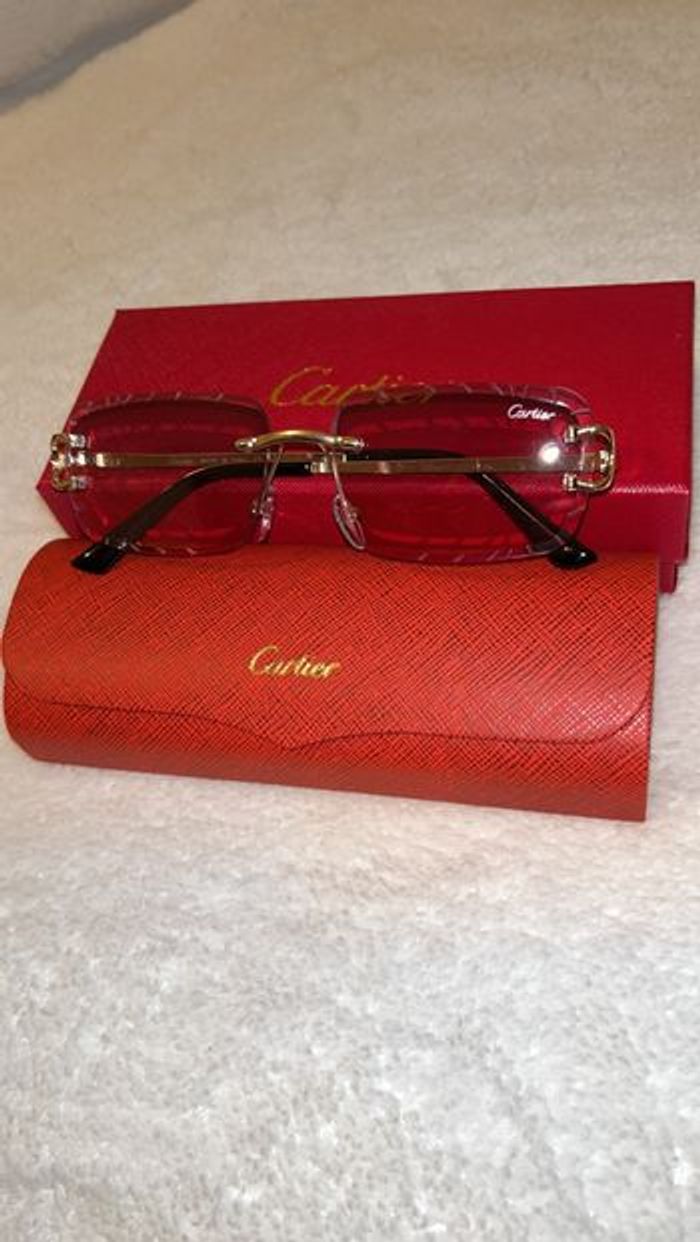 Cartier carré rose - photo numéro 3