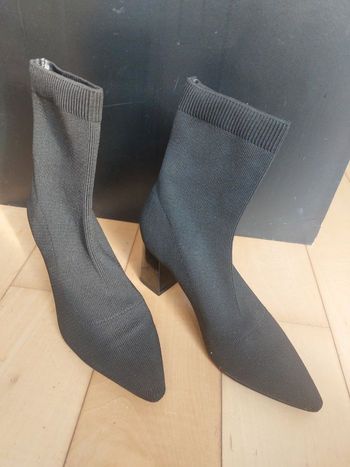 Chaussures montantes souples à talon carre