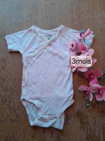 Bodies fille kiabi 3mois rose