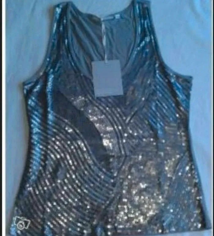 Débardeur à paillettes T38/40