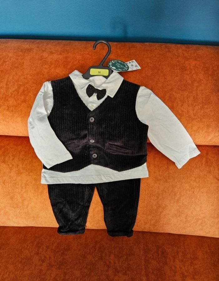 Ensemble de fêtes costume 3 pieces ɓébé 18 mois / 81 cm - photo numéro 2