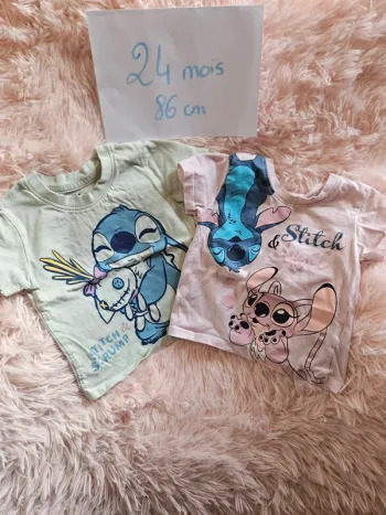 Lot 2 t-shirts stitch