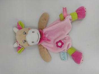 Doudou Vache Rose Baby Nat' BN0172