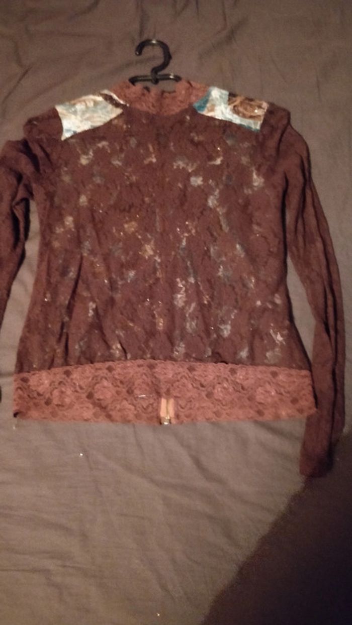 Gilet en dentelle taille unique - photo numéro 2