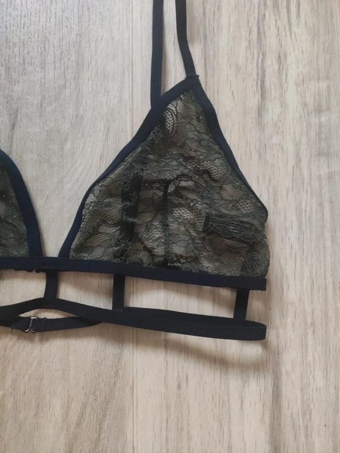 Undiz soutien-gorge dentelle kaki L - photo numéro 2