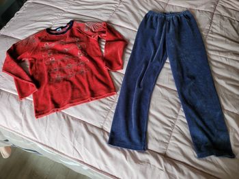 pyjama velour petit bateau 10ans (15e)