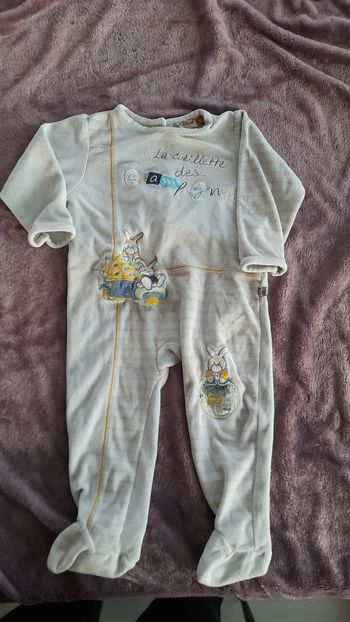 Pyjama velours lapins