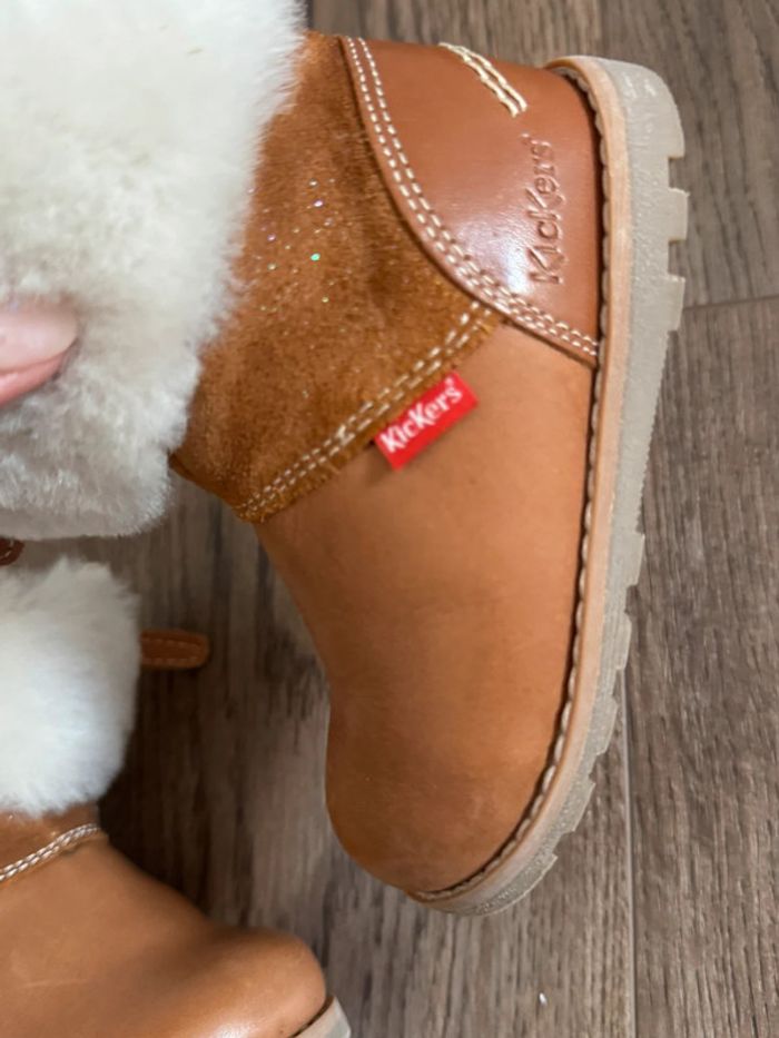 Bottines fourées cuir kickers 21 - photo numéro 3