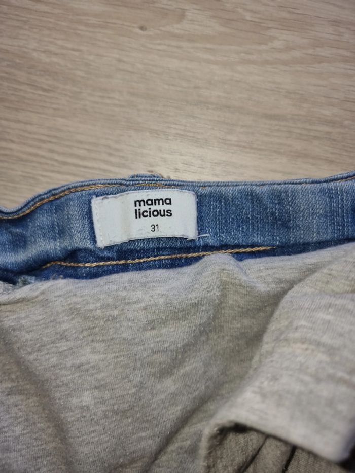 Short en jeans Mamalicious T31 - photo numéro 2