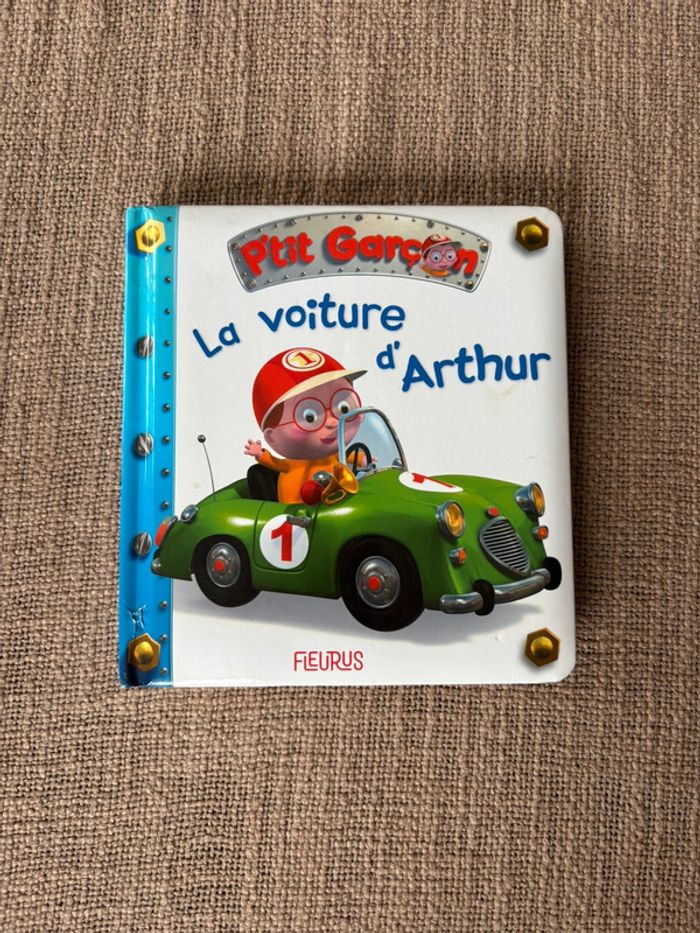 Livre p’tit garçon La voiture d’Arthur