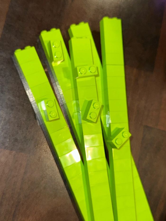 100 brick Lego 1x2 réf 3004 Lime (Bright yellowish Green) - photo numéro 2