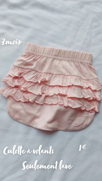 Culotte à volants 3 mois