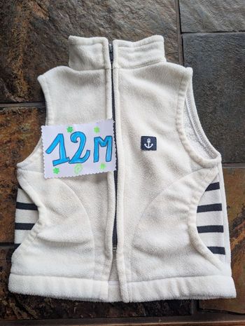 Veste polaire sans manche 12 mois cart 1