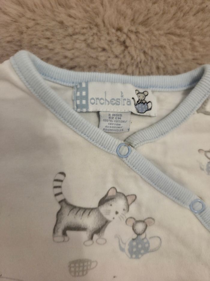 Pyjama bébé Orchestra 3 mois 🐭 - photo numéro 2
