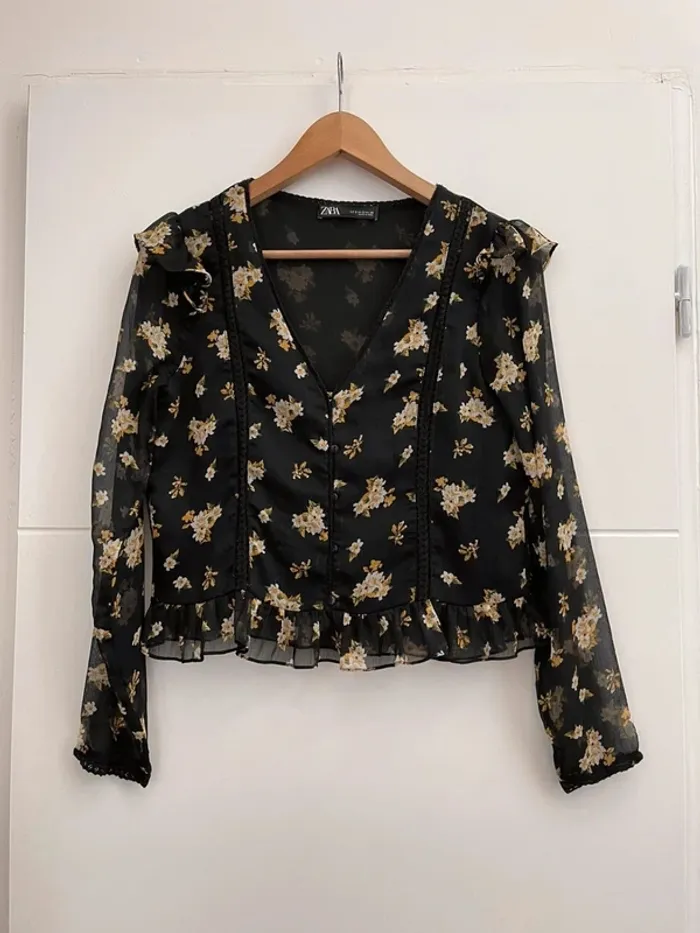 Superbe Blouse Zara neuve 🌸 XS 34 - photo numéro 6