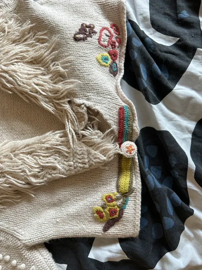 Veste beige type caraco ou boléro 8 ans Kenzo kids - photo numéro 4
