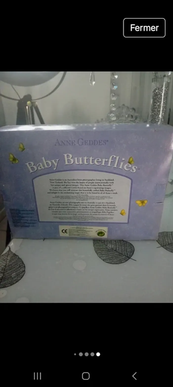 Baby butterfflies de Anne geddes jouet vintage des années 2000 - photo numéro 5